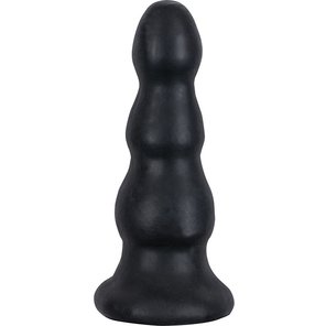  Гигантская чёрная анальная ёлочка MENZSTUFF IMMENSE STOPPER 32,5 см 
