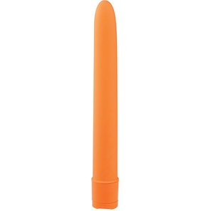  Оранжевый вибратор BASICX MULTISPEED VIBRATOR ORANGE 6INCH 15 см 