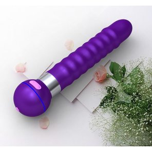  Фиолетовый волнообразный вибромассажёр Touch 20,5 см 