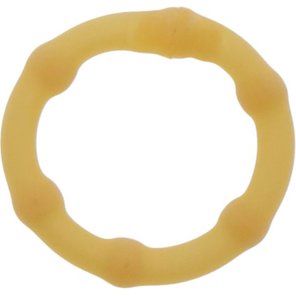  Телесное эрекционное кольцо LOVE RUBBER COCK RING 