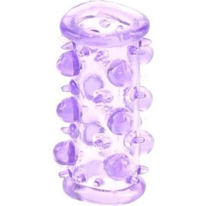  Фиолетовая насадка с шариками и шипами LUST CLUSTER 