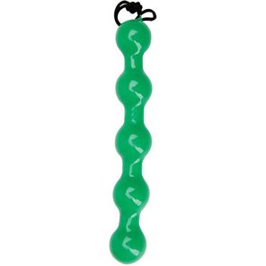  Зелёная анальная цепочка Booty Lime 24,5 см 