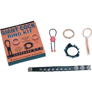  Набор из 5 эрекционных колец и лассо Giant Cock Ring Kit 