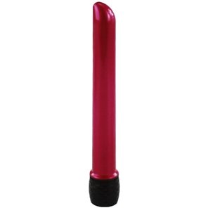  Красный классический тонкий вибратор 14,5 см 