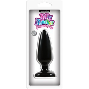  Средняя черная анальная пробка Jelly Rancher Pleasure Plug Medium 12,7 см 