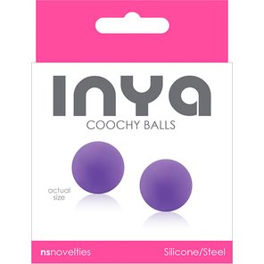  Фиолетовые вагинальные шарики без сцепки INYA Coochy Balls Purple 