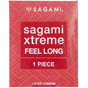  Утолщенный презерватив Sagami Xtreme Feel Long с точками 1 шт 