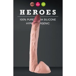  Фаллоимитатор большого размера Heroes #23 Flesh 30 см 