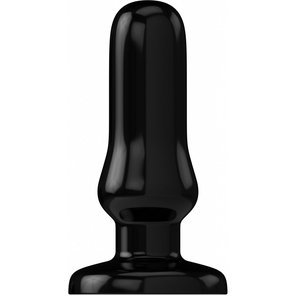  Чёрный анальный стимулятор Bottom Line 4 Model 6 rubber Black 15,5 см 