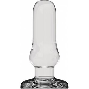  Прозрачный анальный стимулятор Bottom Line 6 Model 4 Glass 15,5 см 