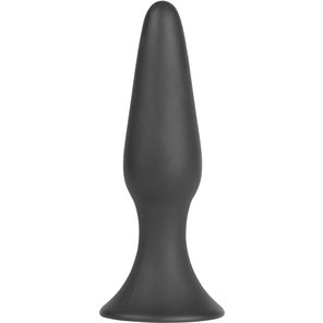  Чёрная анальная пробка Silky Buttplug Big Black 16 см 