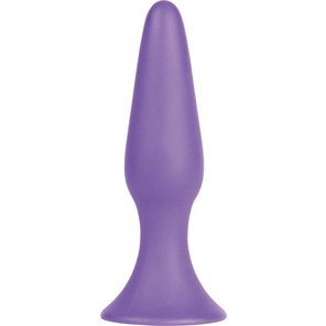  Фиолетовая анальная пробка Silky Buttplug Big Purple 16 см 