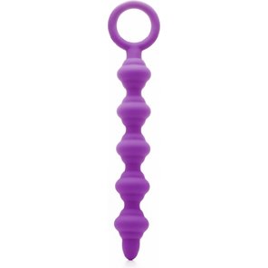  Фиолетовая анальная цепочка Wrick Purple 18 см 