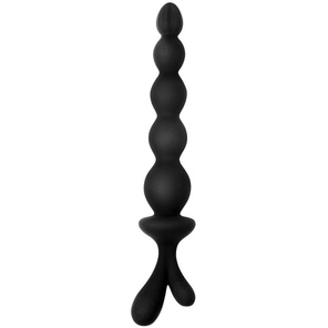  Черная анальная цепочка в форме ёлочки 