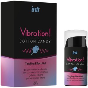  Жидкий вибратор Vibration Cotton Candy с ароматом сахарной ваты 15 мл 