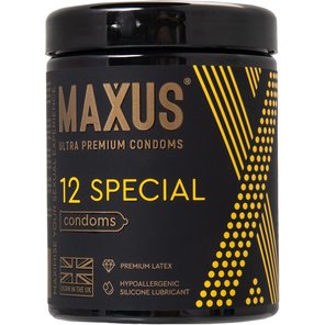  Презервативы с точками и рёбрами MAXUS Special 12 шт 