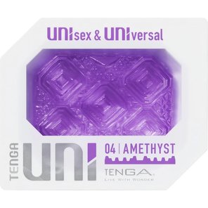  Фиолетовый мастурбатор-стимулятор Tenga Uni Amethyst 