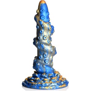  Голубой фантазийный фаллоимитатор Lord Kraken Tentacled Silicone Dildo 21 см 