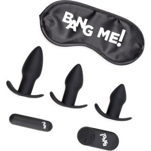  Набор для анальной стимуляции 28X Backdoor Adventure Remote Control 3 Piece Butt Plug Vibe Kit 