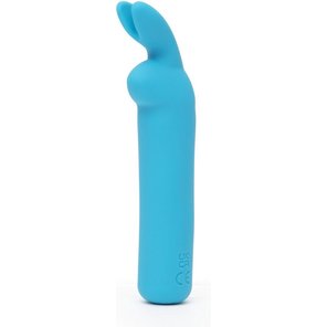  Голубая вибропуля с ушками Rechargeable Rabbit Ears Bullet Vibrator 