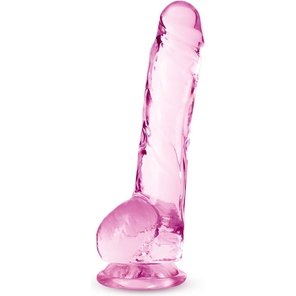  Розовый фаллоимитатор 8 Inch Crystalline Dildo 19,5 см 