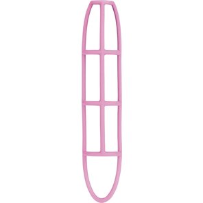  Розовая насадка-сетка на пенис 