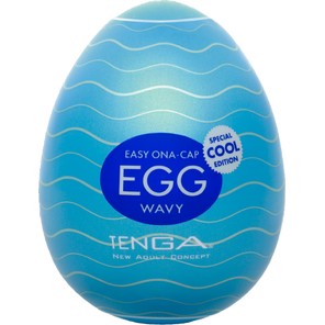  Мастурбатор-яйцо с охлаждающей смазкой EGG Wavy Cool 