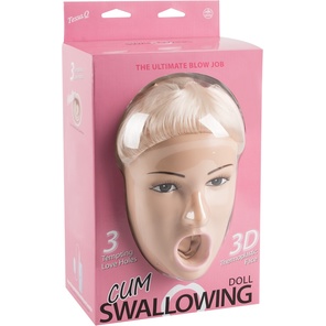  Надувная секс-кукла Cum Swallowing с вибрацией 