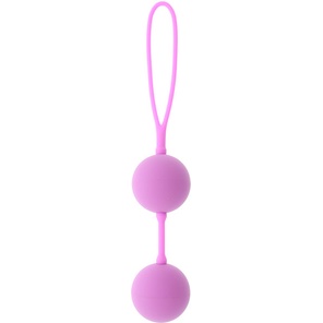  Розовые вагинальные шарики на силиконовой связке GOOD VIBES THE PERFECT BALLS PINK 