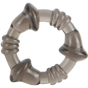  Дымчатое эрекционное кольцо MINI FLEX STRETCHY COCKRING 