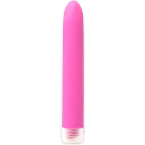  Неоново-розовый вибратор Neon Luv Touch Vibe 17 см 