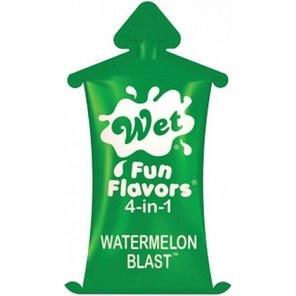  Разогревающий лубрикант Fun Flavors 4-in-1 Watermelon Blast с ароматом арбуза 10 мл 
