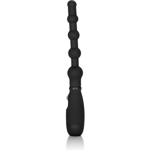 Черная анальная цепочка с вибрацией Booty Call Booty Flexer 14,5 см 