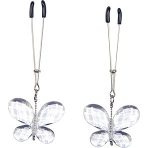  Зажимы для сосков с подвесками-бабочками Butterfly Clamps 