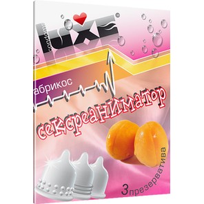  Презервативы Luxe Сексреаниматор с ароматом абрикоса 3 шт 