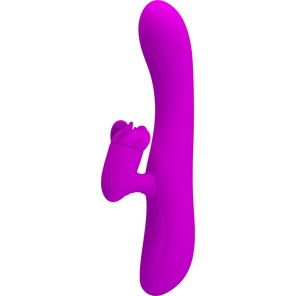  Вибратор со стимулятором клитора в виде пропеллера Buck 20,5 см 