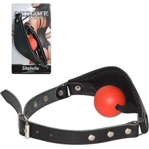  Кожаный кляп Sitabella Chrome Collection 