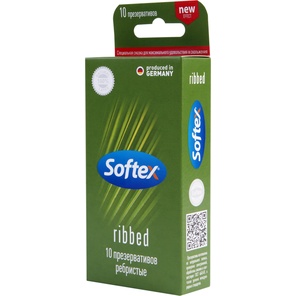  Ребристые презервативы Softex Ribbed 10 шт 