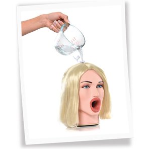  Мастурбатор-голова Hot Water Face Fucker! Blonde 