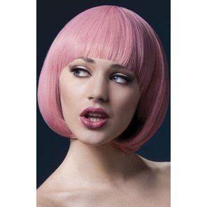  Розовый парик-каре Mia 