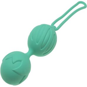  Зелёные вагинальные шарики Geisha Lastic Ball S 
