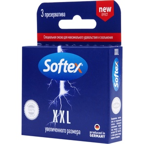  Презервативы увеличенного размера Softex XXL 3 шт 