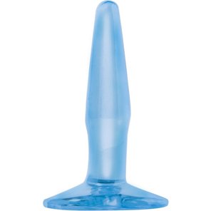  Маленькая голубая анальная пробка Mini Butt Plug 10,8 см 