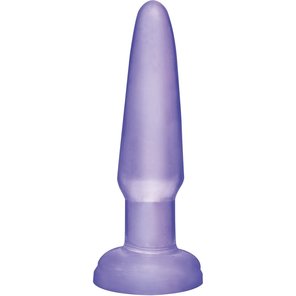  Фиолетовая анальная пробка Beginners Butt Plug 10,9 см 