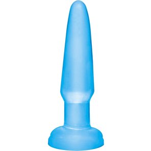  Голубая анальная пробка Beginners Butt Plug 10,9 см 