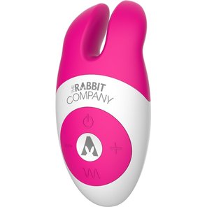  Розовый вибростимулятор с ушками The Lay-on Rabbit 