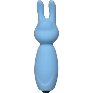  Голубой мини-вибратор Emotions Funny Bunny 