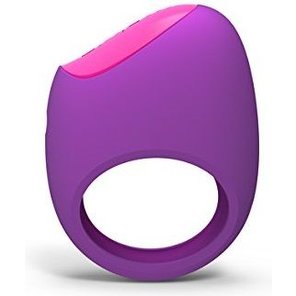  Фиолетовое перезаряжаемое эрекционное кольцо LIFEGUARD RING VIBE 