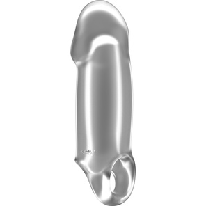  Прозрачная насадка Stretchy Thick Penis Extension No.37 