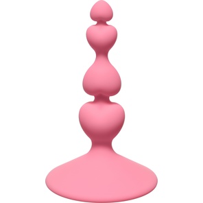  Розовая анальная пробка Sweetheart Plug Pink 10 см 
